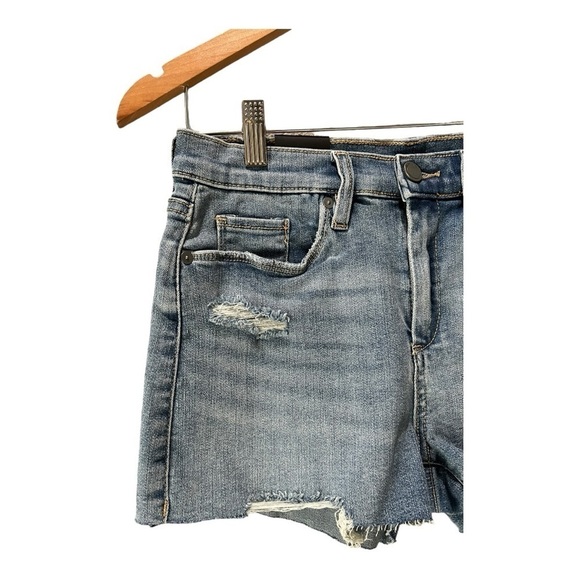 Blank NYC The Essex Medium Wash Classic Cut Off  Denim Jean Short Size 27 NEW - Picture 5 of 12